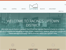 Tablet Screenshot of exploreuptownracine.com